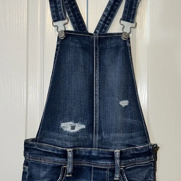 American Eagle Outfitters Super Stretch X Jegging Overall Distressed Size 2 - Picture 5 of 16